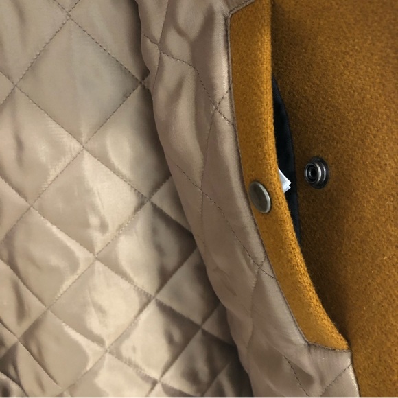 Sandro wool and leather bomber jacket - Picture 4 of 12